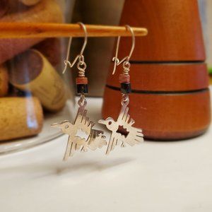 Certified sterling silver southwest thunderbird dangles